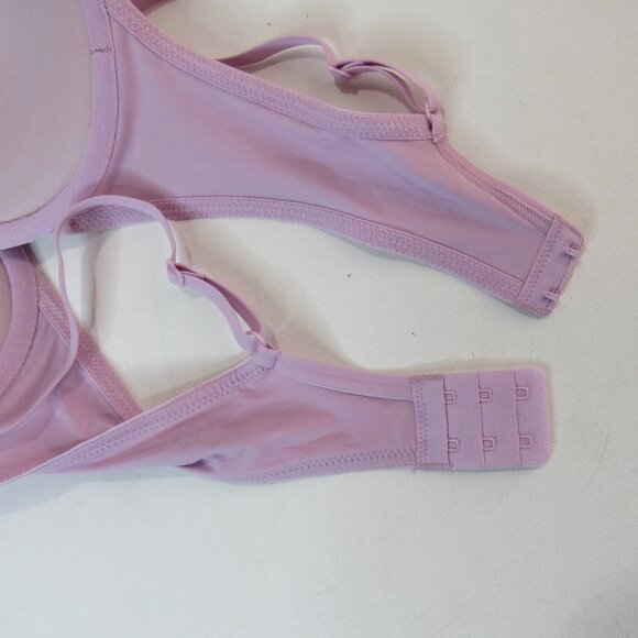 2 Women's Maidenform Underwire Push Up Lace Demi Bra Size 34B Lavender/Pink - Picture 6 of 13